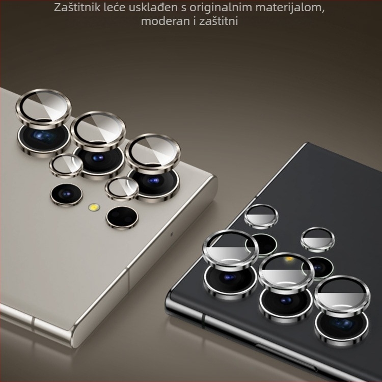Zaštitna folija za objektiv za Samsung Galaxy S24/S24 Ultra/S24+ s nevidljivim dizajnom – kaljeno staklo, folija za objektiv, otporna na otiske prstiju