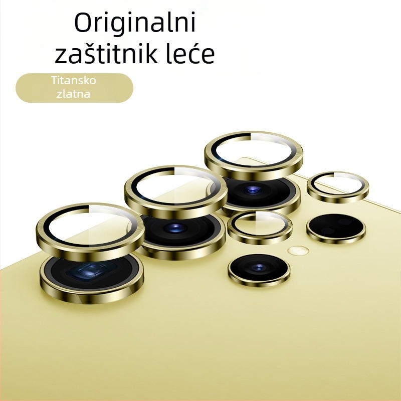 Zaštitna folija za objektiv za Samsung Galaxy S24/S24 Ultra/S24+ s nevidljivim dizajnom – kaljeno staklo, folija za objektiv, otporna na otiske prstiju