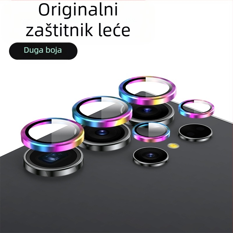 Zaštitna folija za objektiv za Samsung Galaxy S24/S24 Ultra/S24+ s nevidljivim dizajnom – kaljeno staklo, folija za objektiv, otporna na otiske prstiju