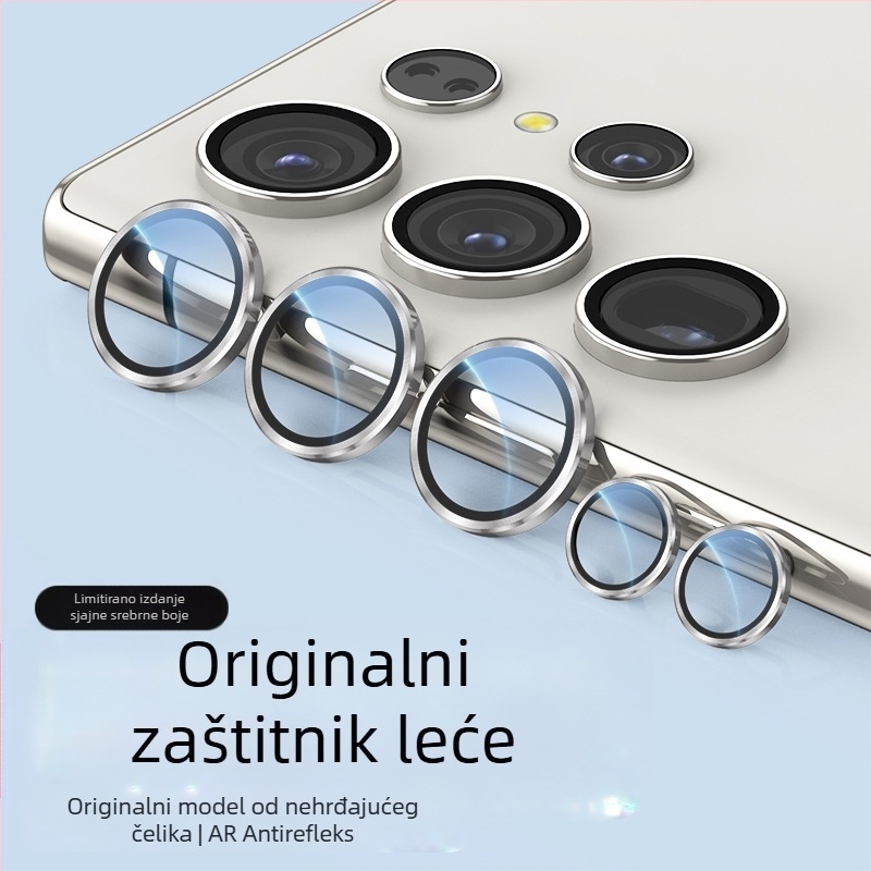 Zaštitna folija za objektiv za Samsung Galaxy S24/S24 Ultra/S24+ s nevidljivim dizajnom – kaljeno staklo, folija za objektiv, otporna na otiske prstiju