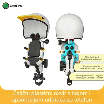 Five horses univerzalni držač za telefon za motocikl – otporan na vibracije, bežično punjenje, modul za amortizaciju navigacije