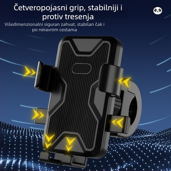 Držač telefona za električna vozila i motocikle – automobilski nosač, plastični, protuklizni i otporan na udarce, 360° rotacija, opća kompatibilnost