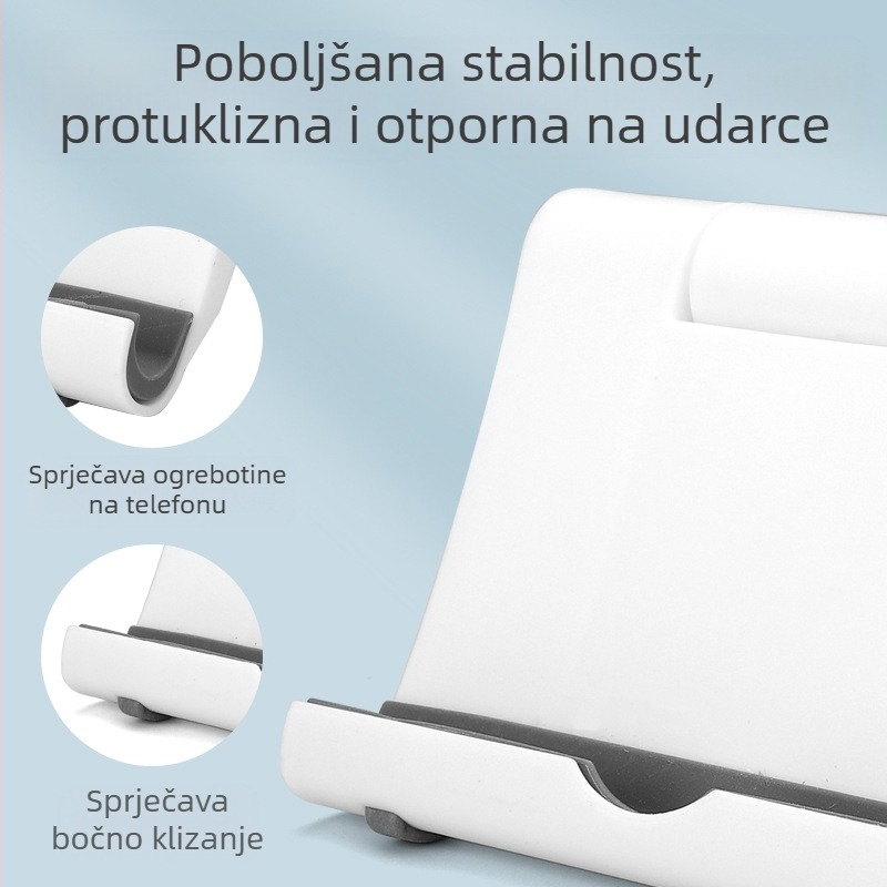 Višenamjenski podesivi stolni nosač za telefone i tablete, rotirajući pod različite kutove, sklopivi