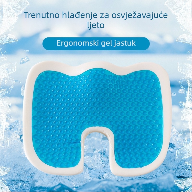 Jastučić od memorijske pjene s sporim povratkom za uredske i autosjedalice, gel jastučić za sjedenje, podrška za trudnoću