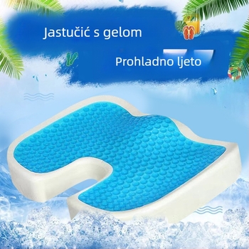 U-oblika jastučnica za uredsku sjedalicu od memorijske pjene s gelom za hlađenje, udobna