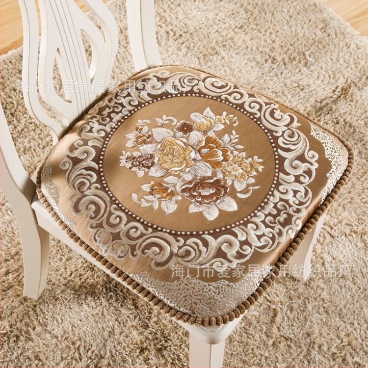 Jacquard Nordic jastuk za stolac, protuklizni, oblik potkove, debeli pjenuasti jastuk uz potporu za leđa