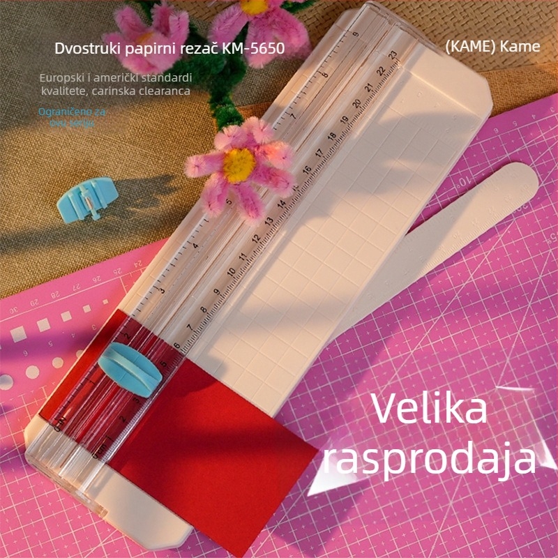 Kami KM-5620 Višenamjenski prijenosni ručni rezač papira, ABS, za ured i školu
