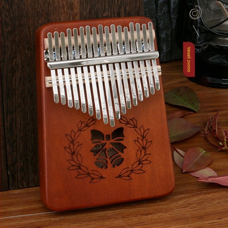 Jiada Kalimba, prstna klavijatura, 17 tonova, 11×18×3.3 cm
