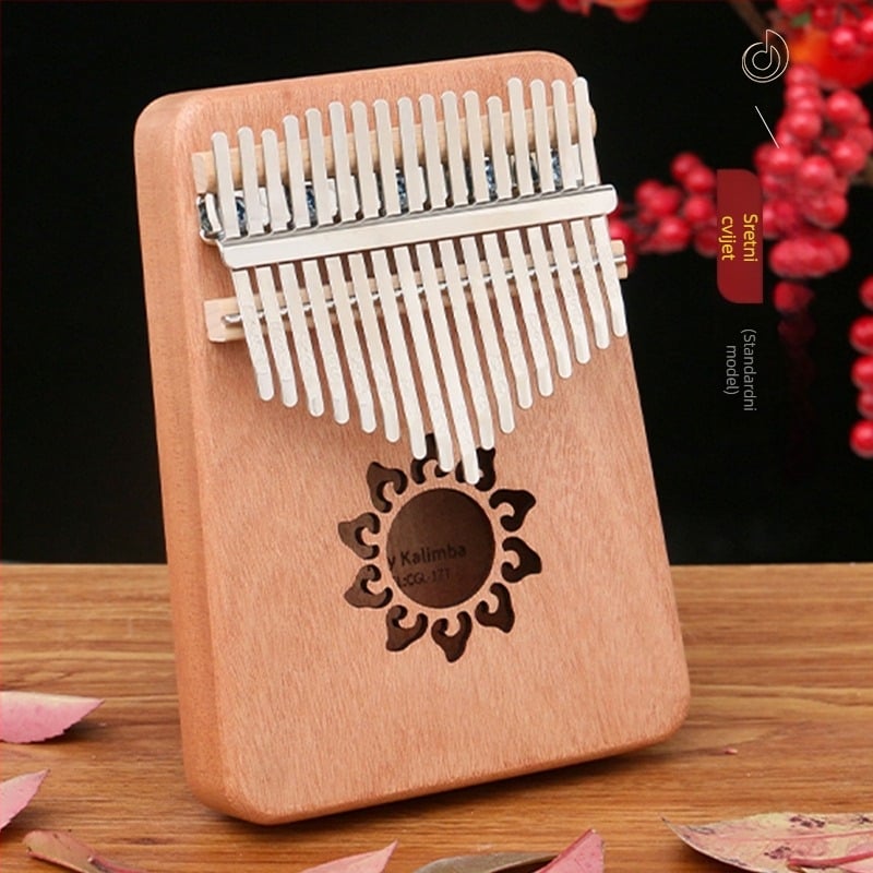 Jiada Kalimba, prstna klavijatura, 17 tonova, 11×18×3.3 cm