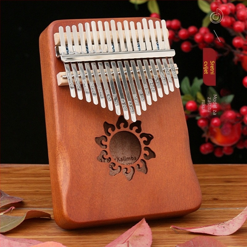 Jiada Kalimba, prstna klavijatura, 17 tonova, 11×18×3.3 cm