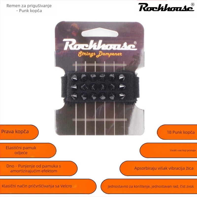 Traka za utišavanje gitare i basa – flanel materijal, model SMP-1-5, marka Rockhouse