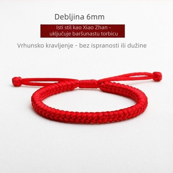 Narukvica od užeta s dijamantnim čvorom, unisex, ručna izrada, model kb789
