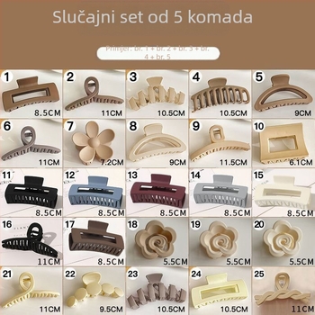 Kuka za kosu s velikim zahvatom - ručna izrada, plastična, dodatak za glavu za žene, Yan Xi Accessories