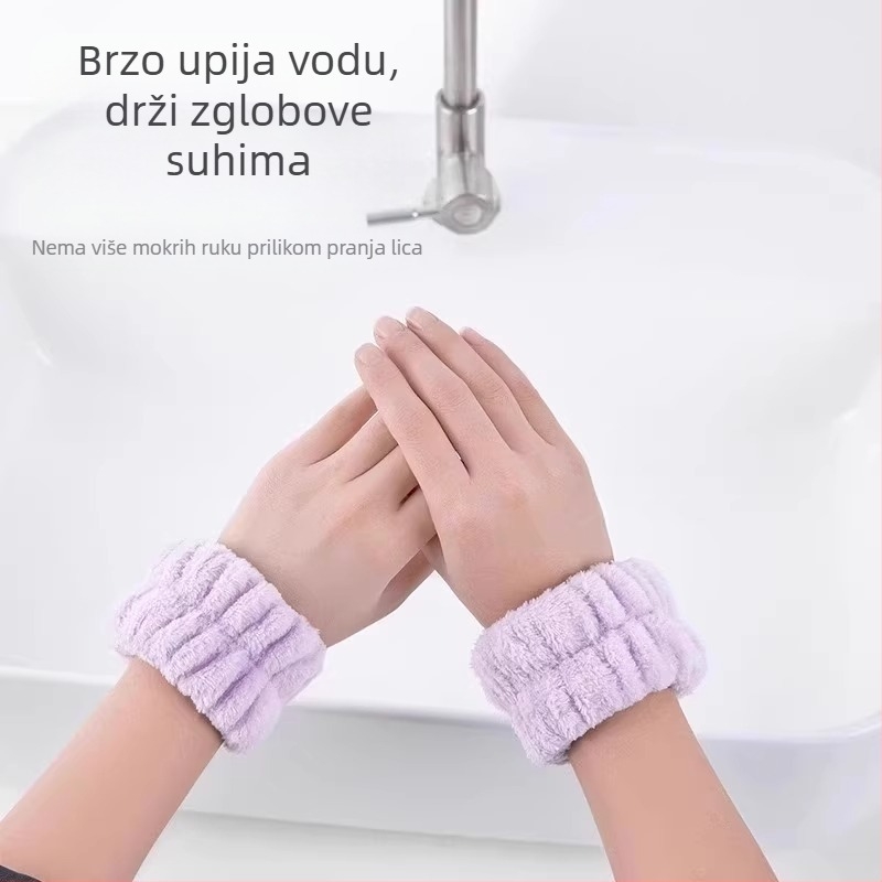 Zavoj za zapešće za pranje lica, vodootporan, upija znoj, visoke elastičnosti, brenda Friendly