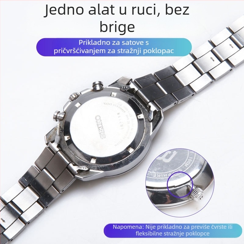 Set alata za otvaranje stražnjeg kućišta sata za zamjenu baterije – alat za demontažu, Syntek, komplet 1/3