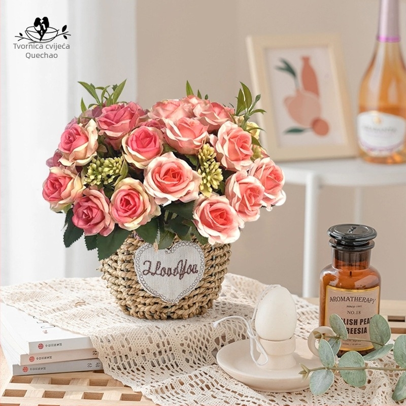 Umjetne ruže – svileno cvijeće, ručno izrađene, Nordic serija, pakiranje 960 komada