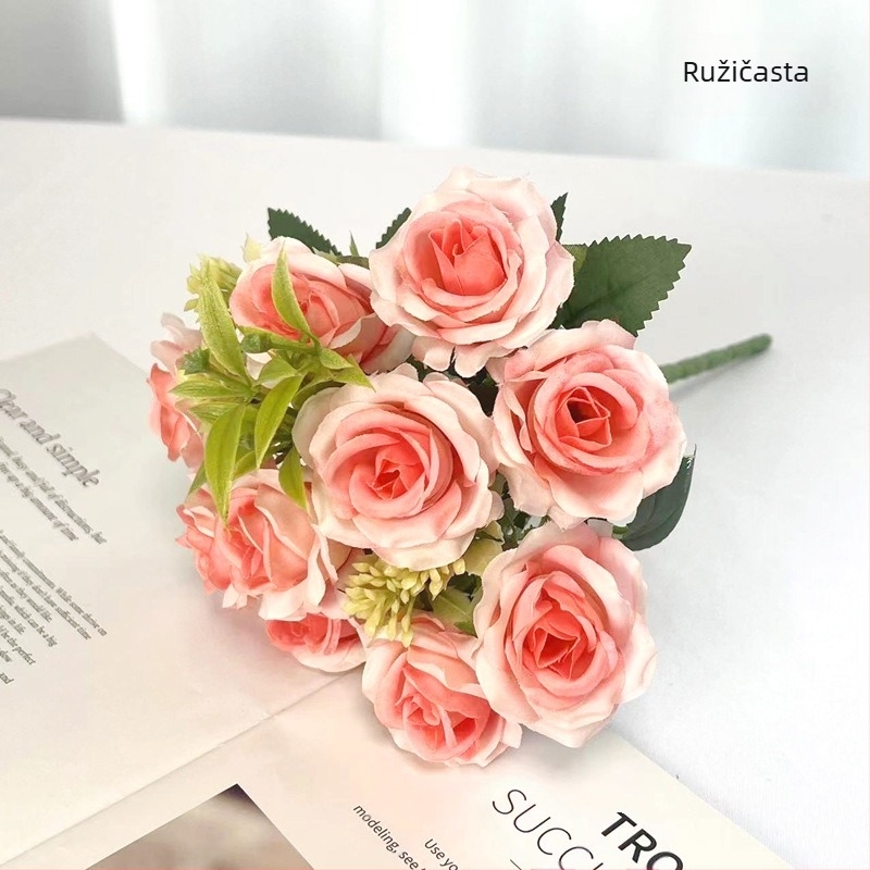 Umjetne ruže – svileno cvijeće, ručno izrađene, Nordic serija, pakiranje 960 komada