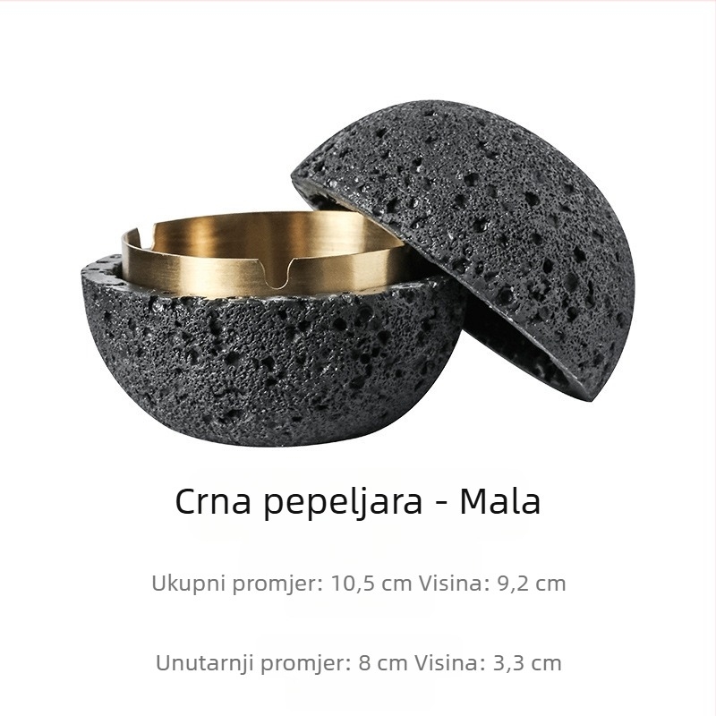 Pepeljara Miledo – nordijski stil, s poklopcem, prilagodba, tiskani logotip
