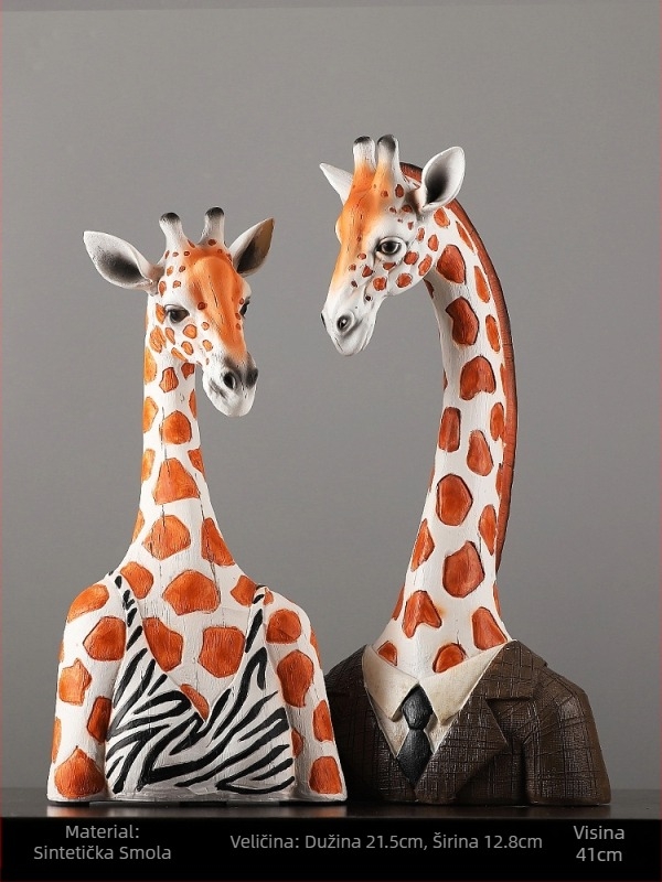 Zebra u nordijskom stilu dekorativna figurica za dnevni boravak, rekvizit za izlog, vintage skulptura od sintetičke smole