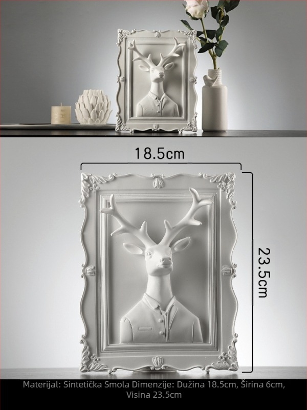 Zebra u nordijskom stilu dekorativna figurica za dnevni boravak, rekvizit za izlog, vintage skulptura od sintetičke smole