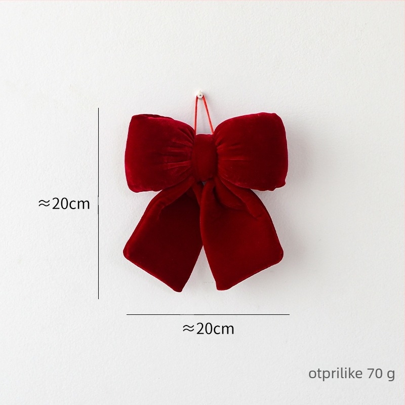 3D Bowknot božićni ukras za bor - flanel materijal, marka Yifan, moderan stil, božićna dekoracija