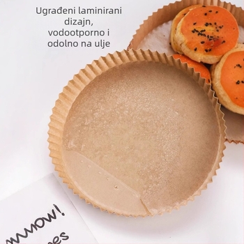 Pekar papir za pečenje s laminiranim premazom i dnom otporim na masnoću – od sirove drvene pulpe, pogodan za pizzu, kolače i kruh, brend Giant Cat