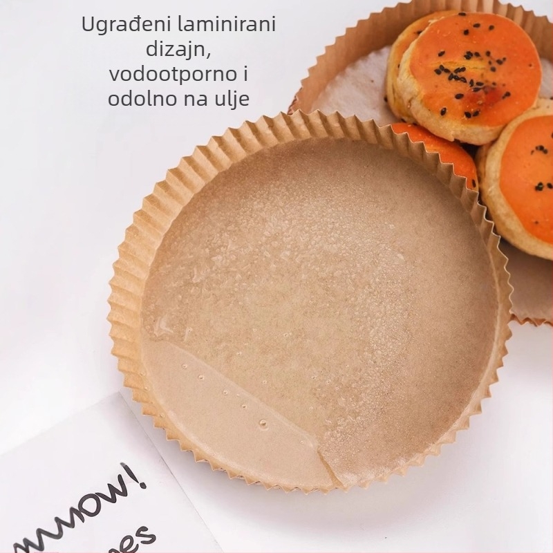 Pekar papir za pečenje s laminiranim premazom i dnom otporim na masnoću – od sirove drvene pulpe, pogodan za pizzu, kolače i kruh, brend Giant Cat