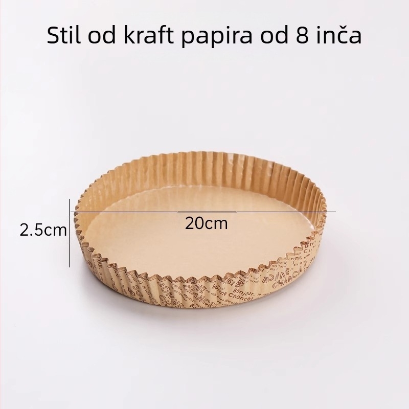 Pekar papir za pečenje s laminiranim premazom i dnom otporim na masnoću – od sirove drvene pulpe, pogodan za pizzu, kolače i kruh, brend Giant Cat