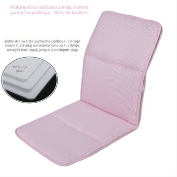 Jastučić za sjedalo dječjeg kolica – pamuk i led svila, Belshu, univerzalno za sve sezone