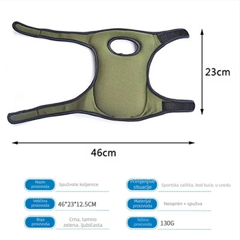 Vrtne koljenaste jastučiće s elastičnom spužastom zaštitom za vanjske poslove (Materijal: Diving Material + Sponge; Zaštitni dijelovi: Koljeno; Publika: Odrasli; Kategorija: Koljenaste jastučiće)