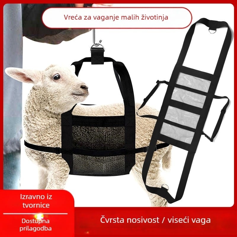 Mrežasti pojas za mjerenje težine životinja – viseći pojas za mjerenje, poliester/nylon-poliester smjesa, za mala životinje i stoku