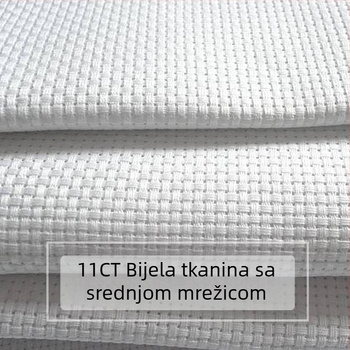 Platno za križni šav za vezenje - DIY prazna mrežasta tkanina