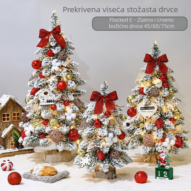 Mini flokani ukrasi za stolno božićno drvce, nordični stil, PVC materijal, Hao guan marka, kategorija: božićno drvce, IP ovlaštenje: Ne