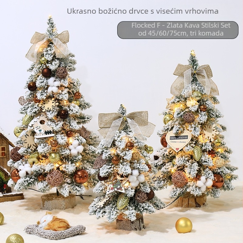 Mini flokani ukrasi za stolno božićno drvce, nordični stil, PVC materijal, Hao guan marka, kategorija: božićno drvce, IP ovlaštenje: Ne
