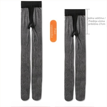 Čarape do bedra, ultra tanke 0D denier, T-rozkrok, jednofarbni uzorak, nevidljive, antibakterijske