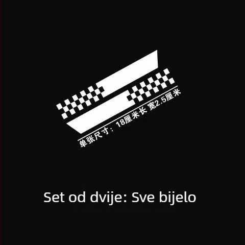Auto naljepnica Tao Jing, geometrijski uzorak, tip: naljepnica za karoseriju, montaža: pločice, materijal: Drugo