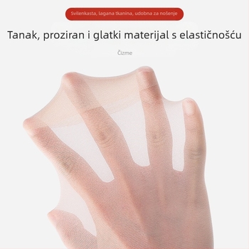 Langsha Ženske ultra-tanke najlon čarape – nevidljive, jednofarbne, srednje duljine čarape, mercerisani završetak, 80–90% najlona, za ljeto