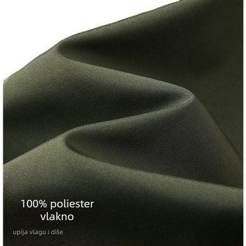 Punk jakna s kapuljom, pamuk-poliester smjesa, prozračna, otporna na habanje, prostran kroj