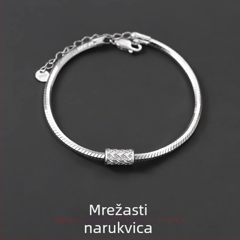 Luowang narukvica – bakar, elektroplatiranje, muški ulični stil, geometrijski dizajn