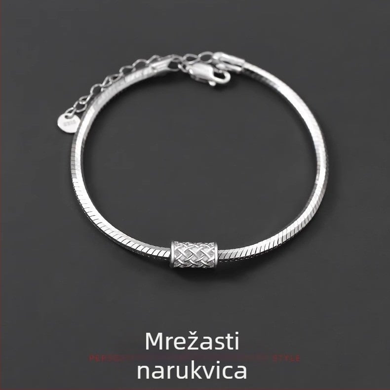 Luowang narukvica – bakar, elektroplatiranje, muški ulični stil, geometrijski dizajn