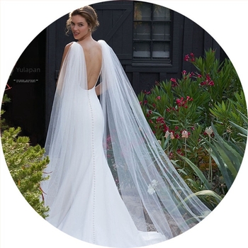 Ženski jednobojni mrežasti šal za vjenčanje, ručno izrađeno