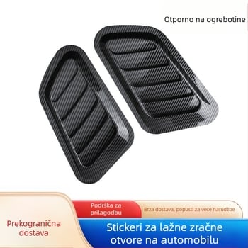 ABS naljepnica otvora zraka, samoljepljiva, karbonski uzorak