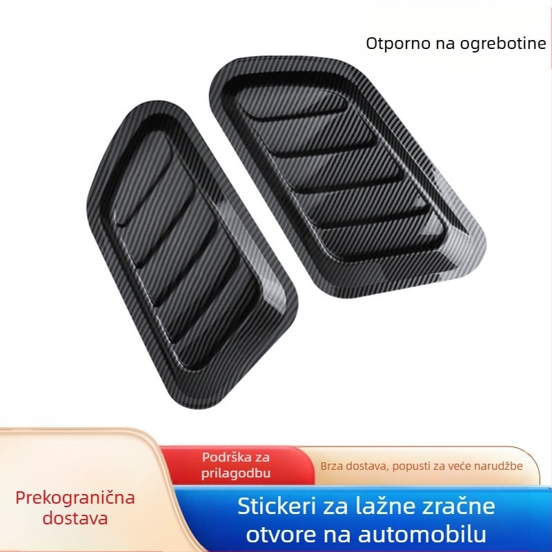 ABS naljepnica otvora zraka, samoljepljiva, karbonski uzorak