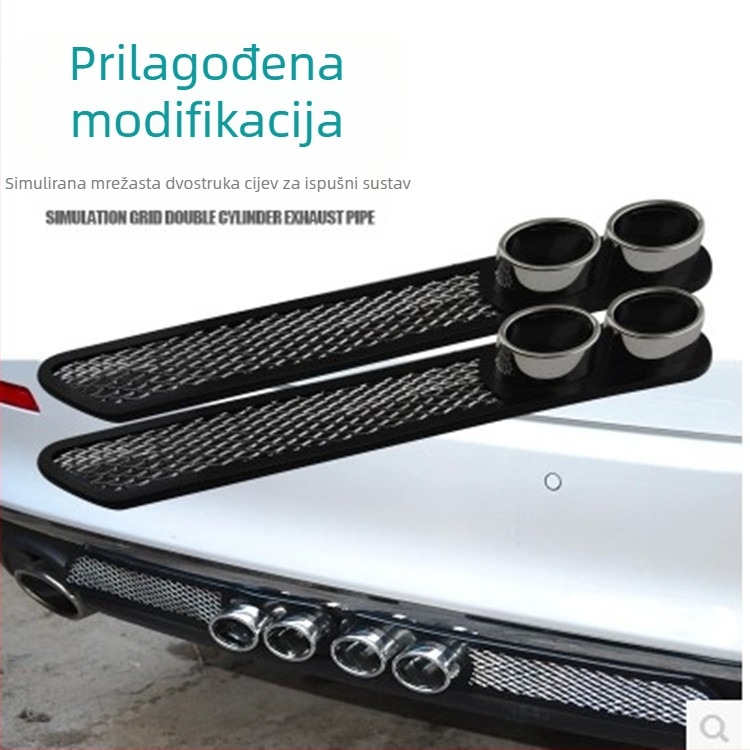 Stražnji dekorativni otvor za automobil – lažni izlaz izdušivanja, simulacija, filmski materijal, ljepilo, prilagodljivo
