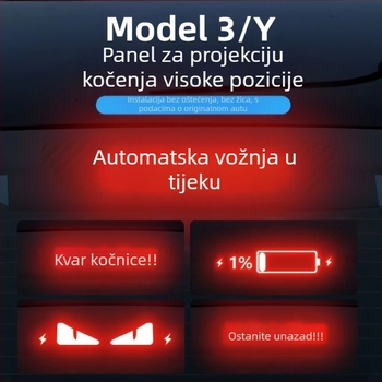 Naljepnica za stražnja svjetla za Tesla Model 3/Y, tekstura karbonskih vlakana, imitacija karbona, montaža vakuumskom čašom, prilagodljivo