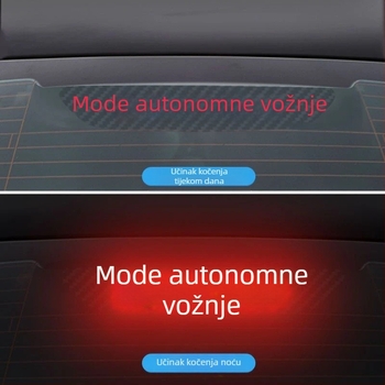 Naljepnica za stražnja svjetla za Tesla Model 3/Y, tekstura karbonskih vlakana, imitacija karbona, montaža vakuumskom čašom, prilagodljivo