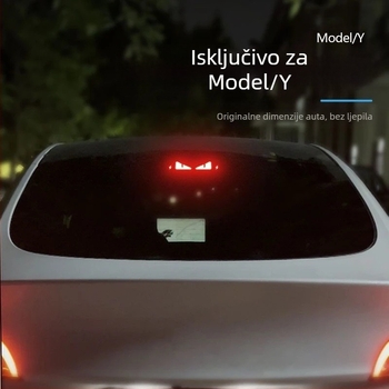 Naljepnica za stražnja svjetla za Tesla Model 3/Y, tekstura karbonskih vlakana, imitacija karbona, montaža vakuumskom čašom, prilagodljivo