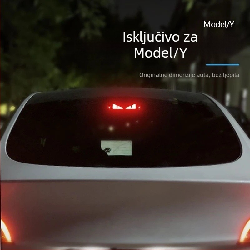 Naljepnica za stražnja svjetla za Tesla Model 3/Y, tekstura karbonskih vlakana, imitacija karbona, montaža vakuumskom čašom, prilagodljivo