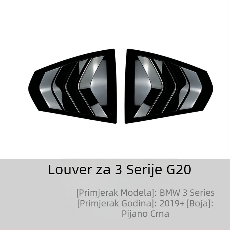 Naljepnica za karoseriju BMW 3 Series E90/F30/G20, AMP-Z ABS materijal, karbonski uzorak, montaža ljepilom