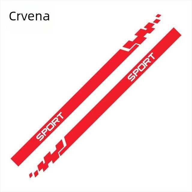 Bočna auto naljepnica — prilagodljiv dekor za cijeli automobil, ljepilo protiv sudara, ugradnja pomoću usisne čašice, Card Vernon Cool Sticker